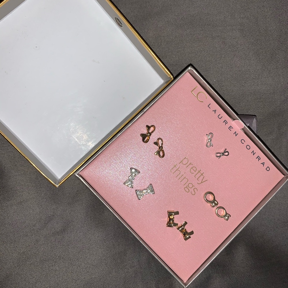 Lauren Conrad multi pair earrings